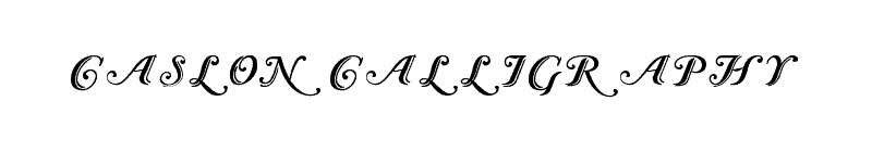 Caslon Calligraphy Font